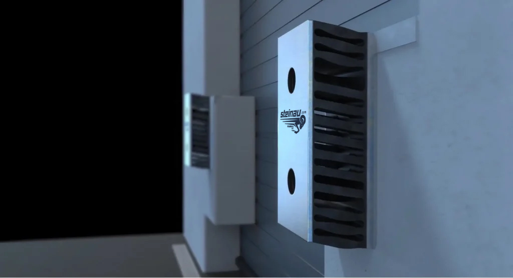 Anfahrpuffer, Montageplatten und Montagekonsolen