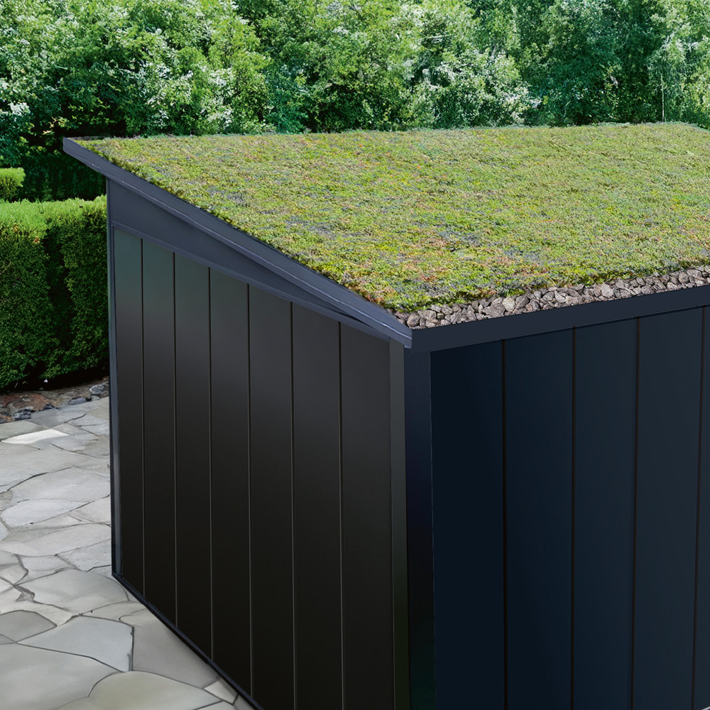 Ein bepflanztes Dach