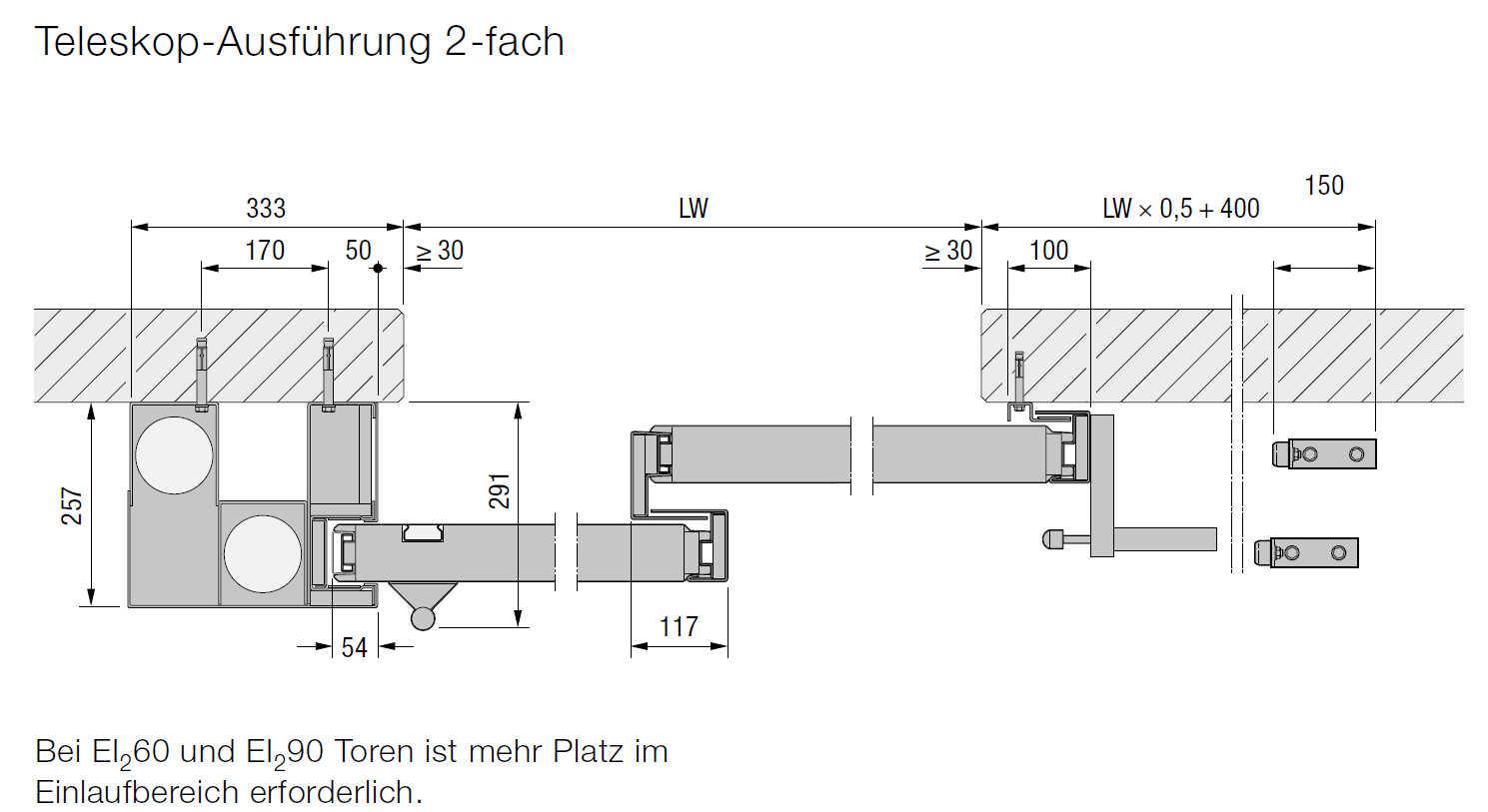 Teleskop-Ausführung 2-fach