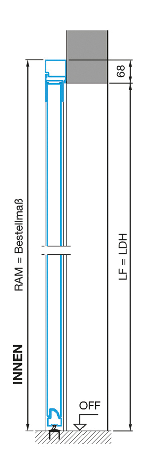 Stahl-Nebentür