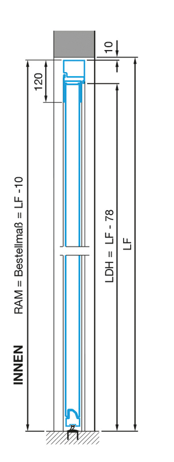 Stahl-Nebentür