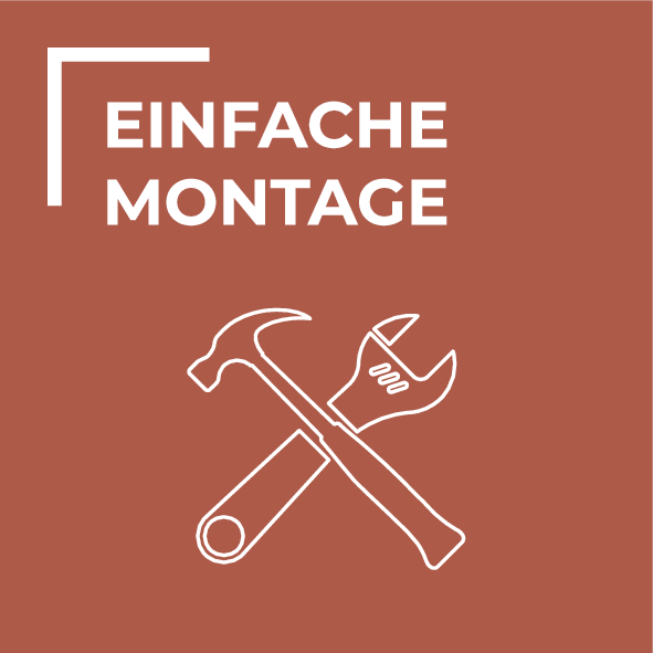 Einfache Montage