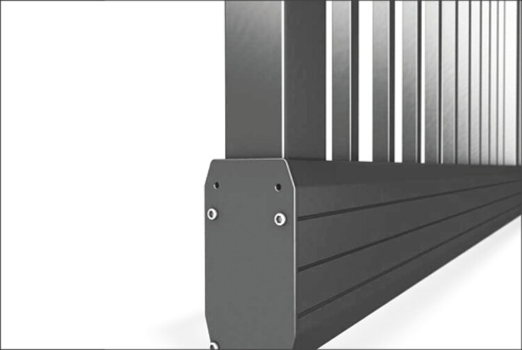 Laufschienen und Rahmen