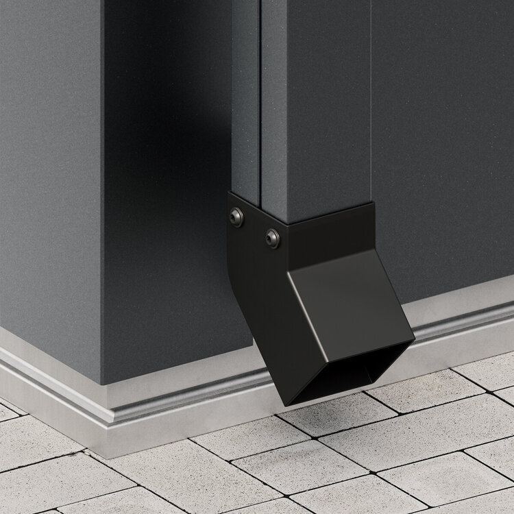 Regenfallrohr nur für Flachdach (Set 2 Stück)