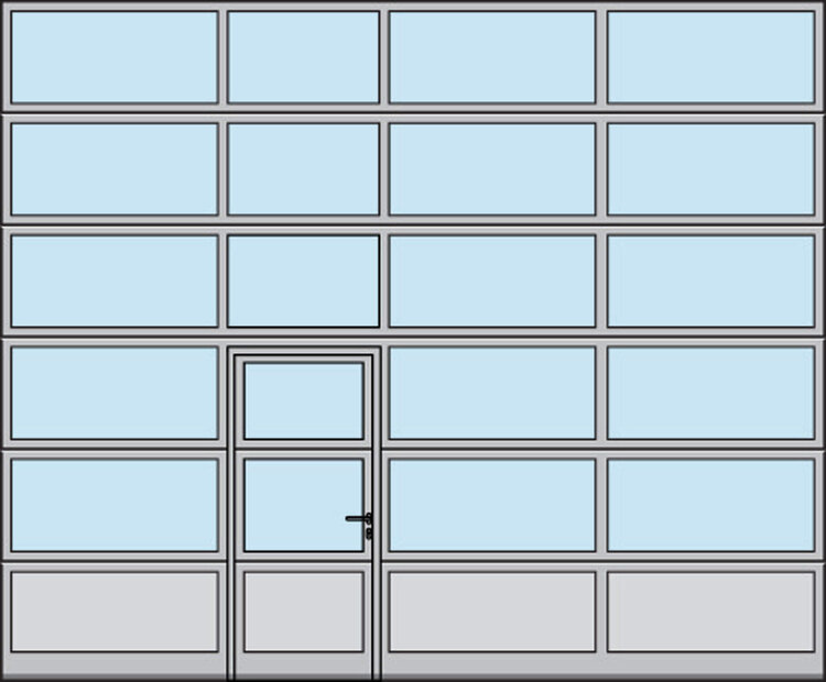 Torbreite bis 5.500 mm<br />(Beispiel 5.500 × 4.500 mm)