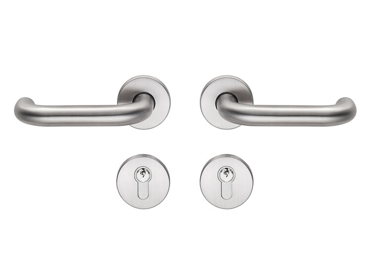 Edelstahl-Drückergarnitur