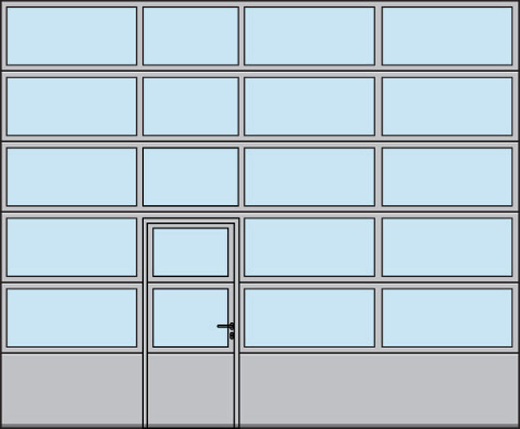 Torbreite bis 5.500 mm<br />(Beispiel 5.500 × 4.500 mm)