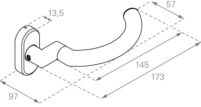 Ovalrosettenbeschlag, D-515