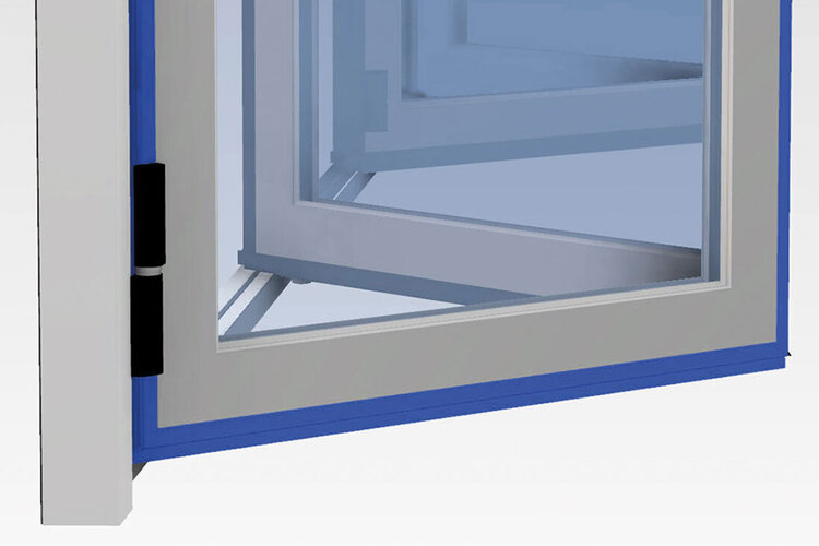 Umlaufende Flügel- und Bodendichtung