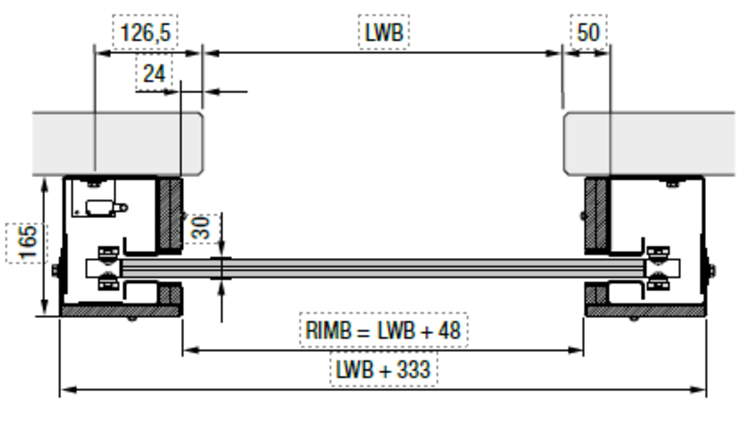 Montage vor der Laibung