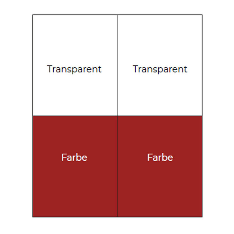 Transparent / Farbe
