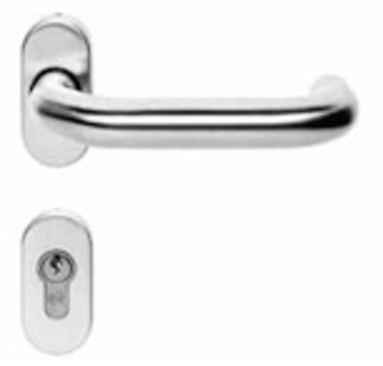 Drückergarnitur gekröpft