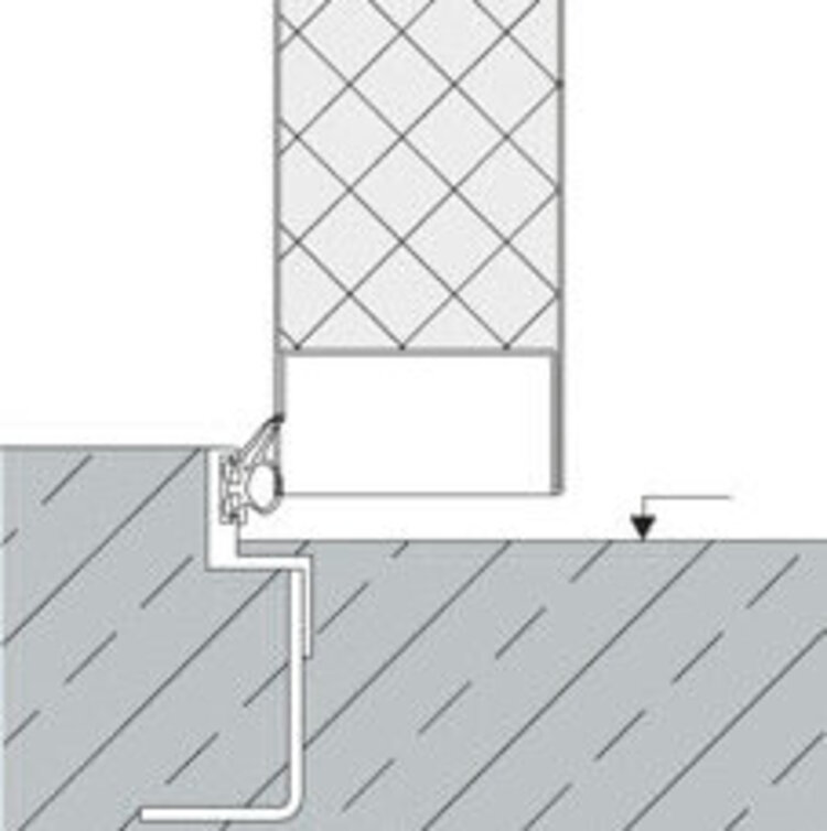 Anschlagschiene mit Dichtung