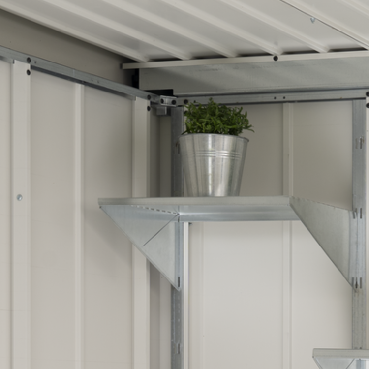 Ein Regalboden (kurz) inkl. Regalhalterset