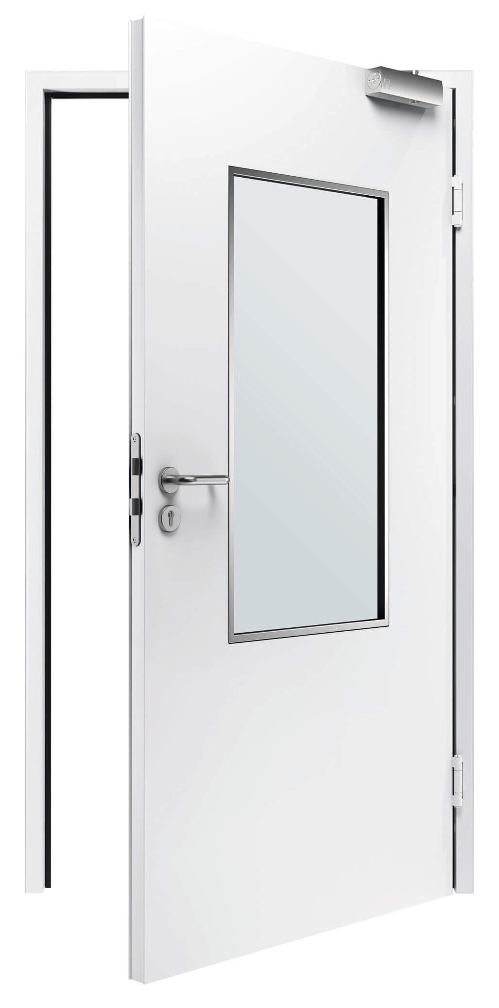 Die abgebildete Tür verfügt über eine Sonderausstattung.