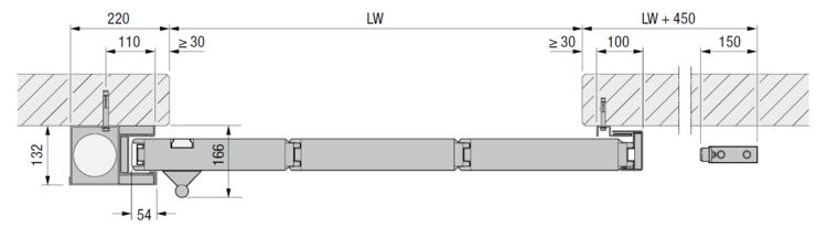 1-flüglige Ausführung*