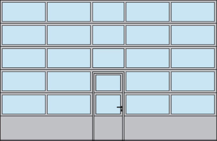 Torbreite über 5.500 mm<br />(Beispiel 7.000 × 4.500 mm)