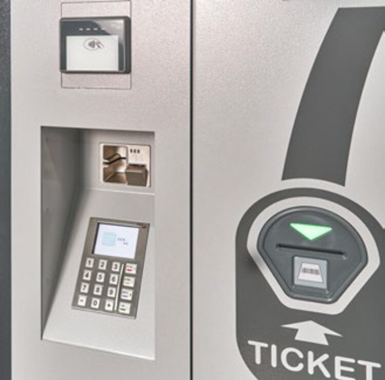 Animierte Ticketannahme