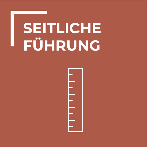 Filigrane seitliche Führung