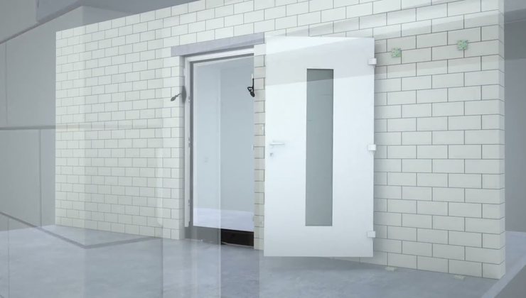 Montage Aluminium Haustür Elegance Thermo