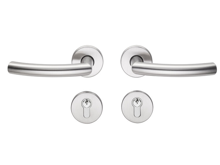 Edelstahl-Drückergarnitur