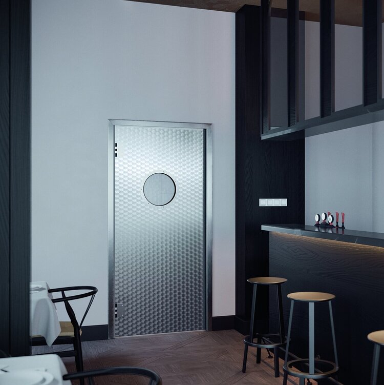 Pendeltüren Edelstahl