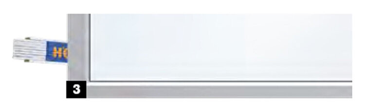 Kunststoff-Doppelscheibe, weiß getönt (opal / klar)