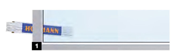 Polycarbonat-Doppelscheibe<br>klar