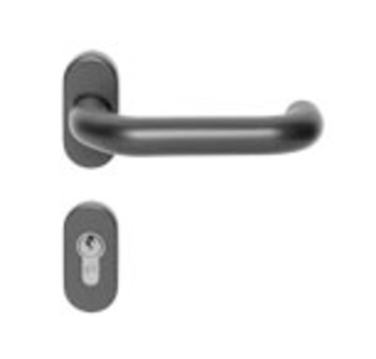 Drückergarnitur gekröpft