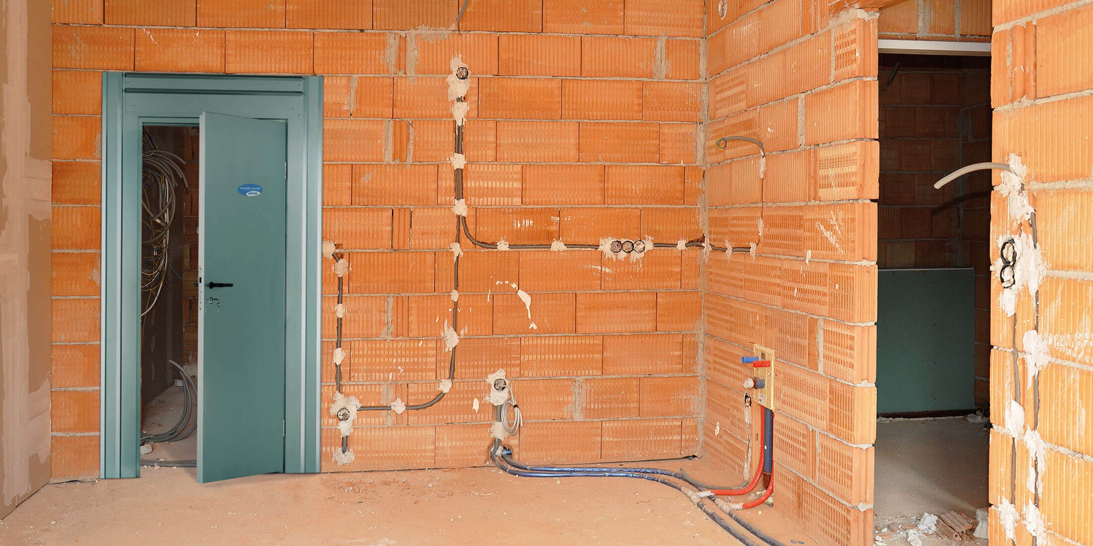 Baustellenschutztür