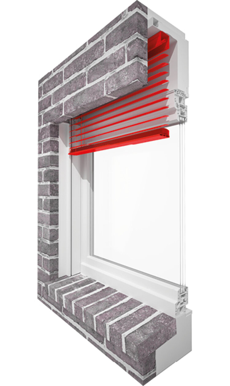 Raffstore als Klinkervariante