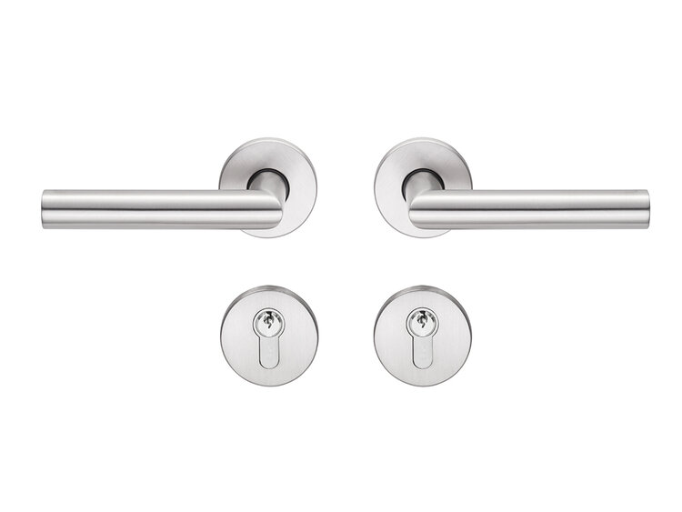 Edelstahl-Drückergarnitur