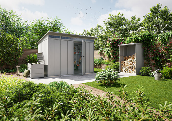 steinau Gerätehaus Pultdach, Elegant, Typ 1