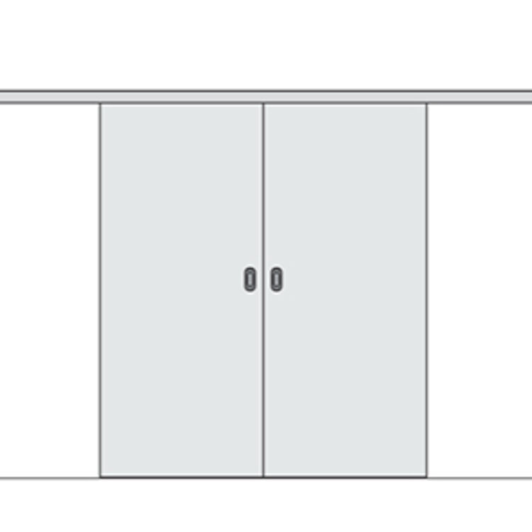 Schiebetür zweiflügelig