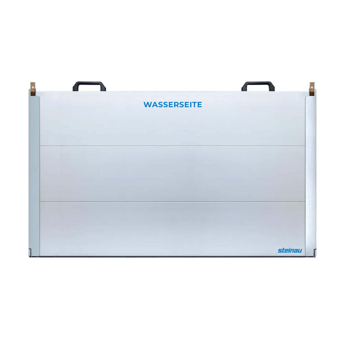 Hochwasserschutz - Wand aus Aluminium (Kombiniert einbaubar: vor / in der Öffnung)