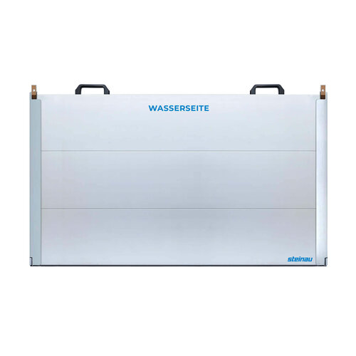 Hochwasserschutz - Wand aus Aluminium (Einbau vor der Öffnung)