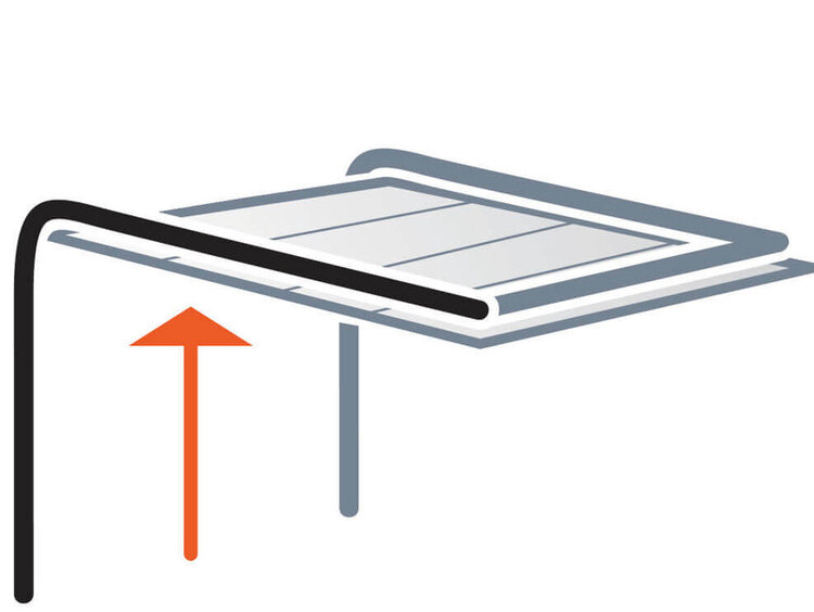 Volle Durchfahrtshöhe