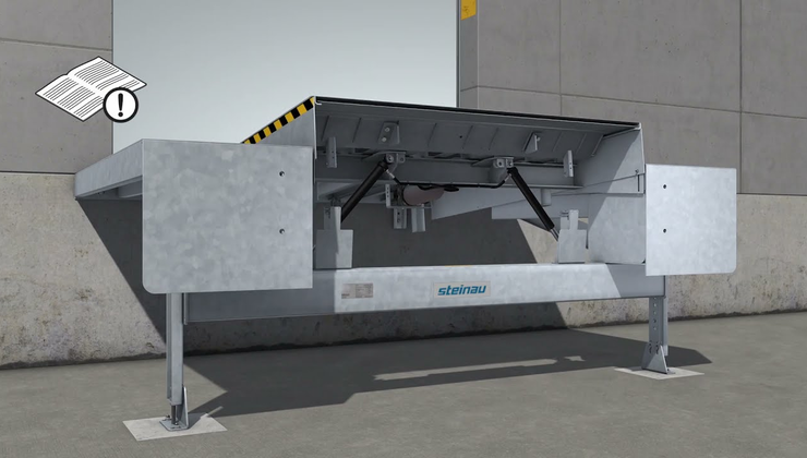 Montage Verladebücke HRT-Laderampe