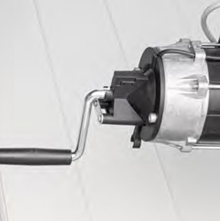 Optionale Notbedienungen für Wartungsentriegelung: