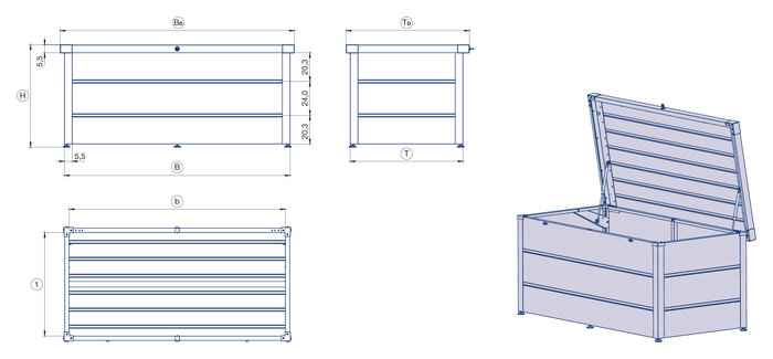 Gartenbox Classic Typ 1620