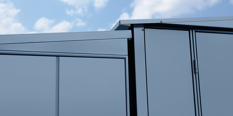 Passgenauigkeit bei der Kombination von Gerätehaus und Kaminholzregal