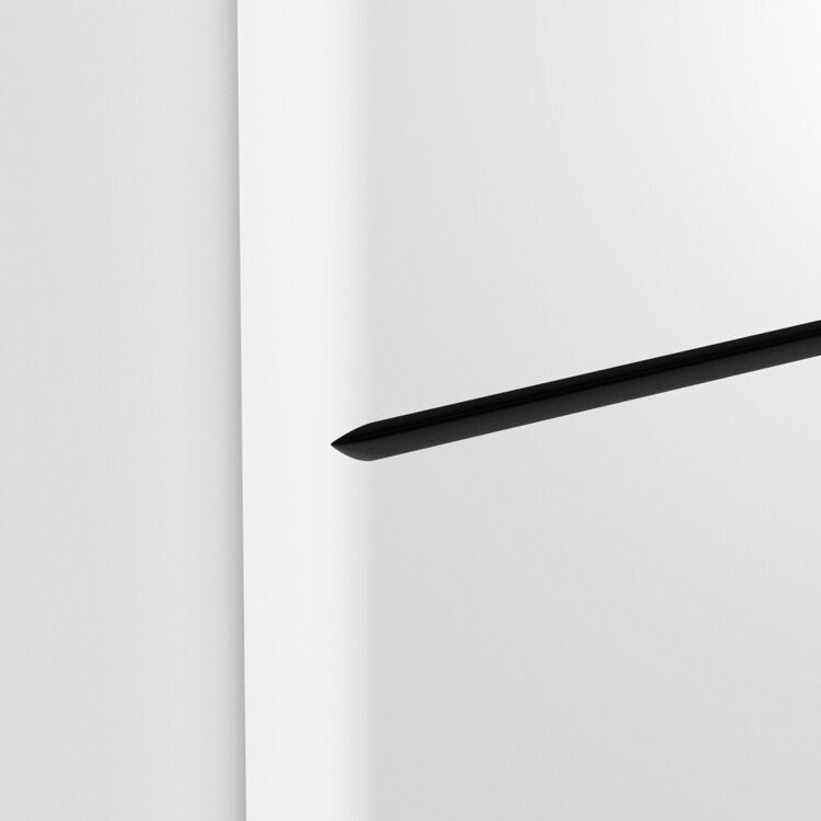 Filigrane schwarze V-Fuge der Serie Nero verleit eleganten Kontrast