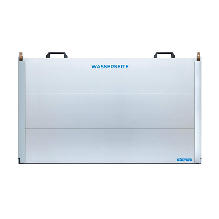 Hochwasserschutz - Wand aus Aluminium (Einbau in der Öffnung)