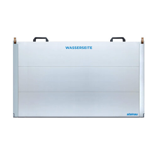 Hochwasserschutz - Wand aus Aluminium (Einbau in der Öffnung)