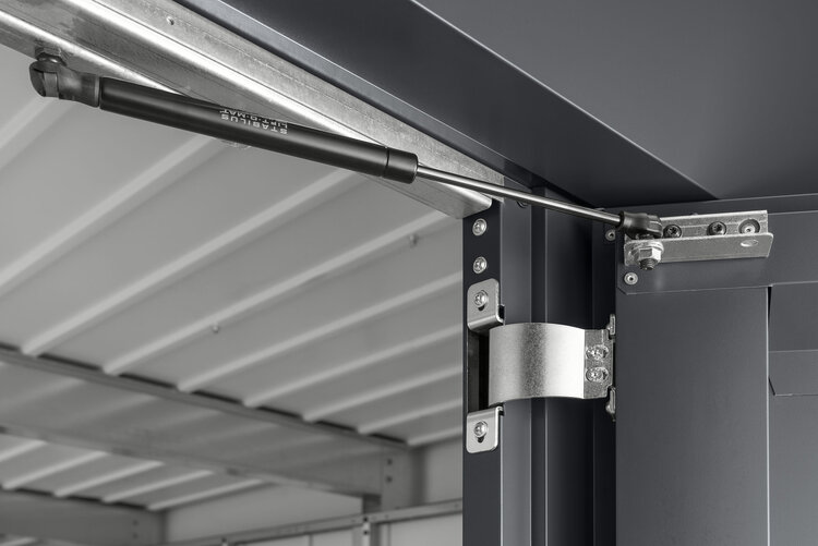 Türfeststeller mit Gasdruckfeder