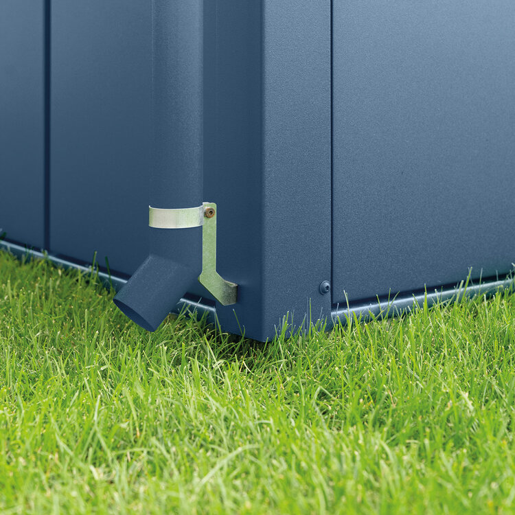 Regenfallrohr inkl. Befestigungssatz in Hausfarbe