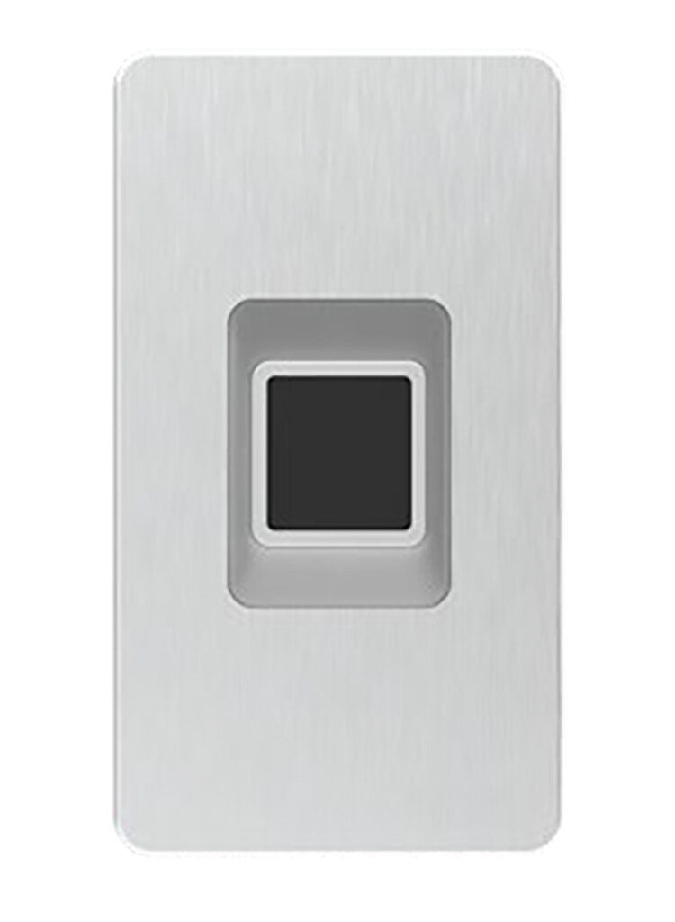 Im Türblatt integrierter Fingerleser