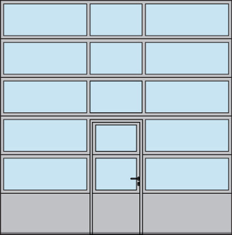 Torbreite bis 4.500 mm<br /> (Beispiel 4.500 × 4.500 mm)