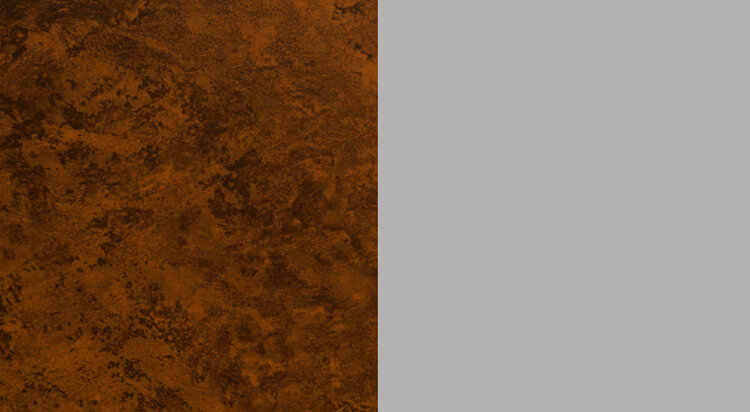 MatchDecor Rusty Patina / Weißaluminium RAL 9006