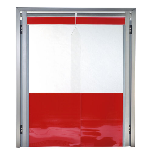 Pendeltür 2-flüglig PVC 100 (180° Öffnungswinkel)